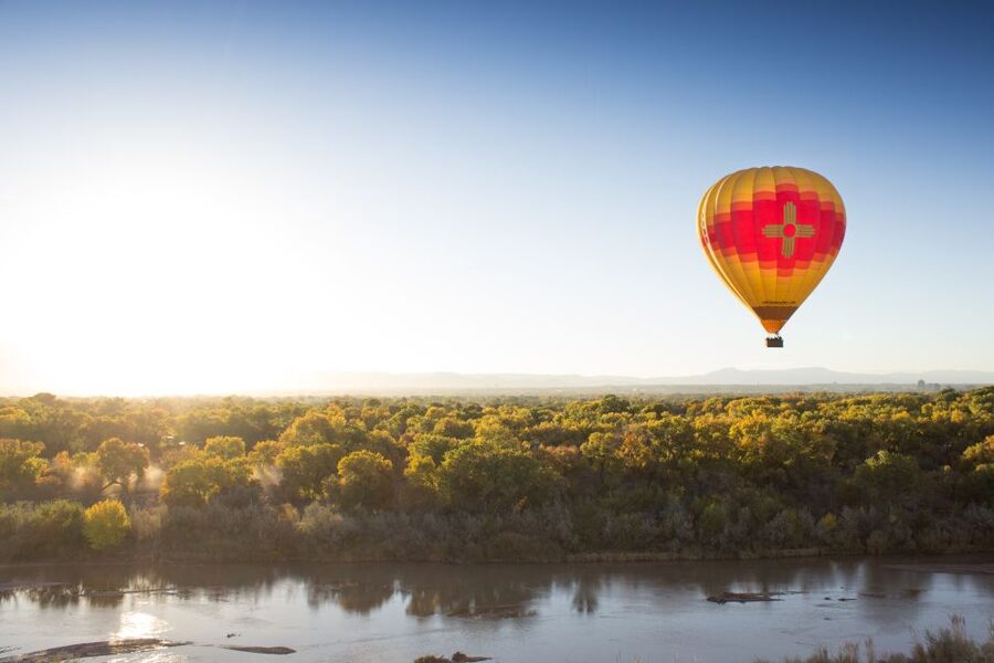 Albuquerque: Rio Grande Valley Hot Air Balloon Ride - At the Rainbow Ryders launch site