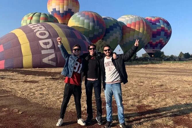 Balloon Flight at Sunrise over Teotihuacan - A toast, certificate, and breakfast afterward