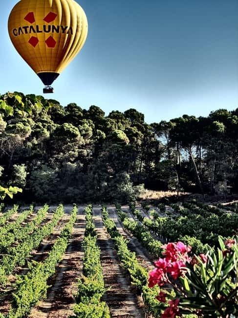 Balloon flight: panoramic view of Montserrat and Transport from Barcelona - Meeting at the Hotel Regina before sunrise