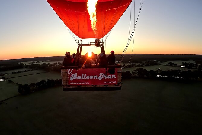 Bendigo Premium Balloon Flight plus buffet champagne breakfast - The flight is guided by wind, not a fixed route