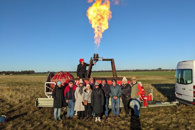Bendigo Premium Balloon Flight plus buffet champagne breakfast - A small basket makes the views easier to enjoy