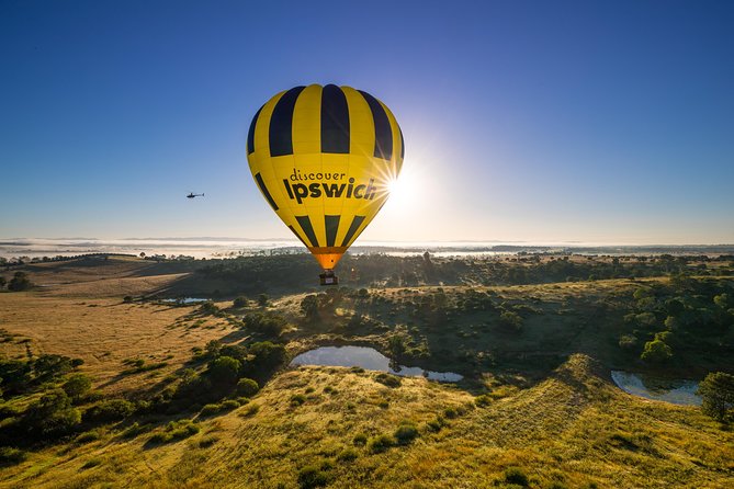 Brisbane's closest Hot Air Balloon Flights - City & Country views - 1 hr flight! - Breakfast and sparkling wine at Fourthchild Café and Restaurant