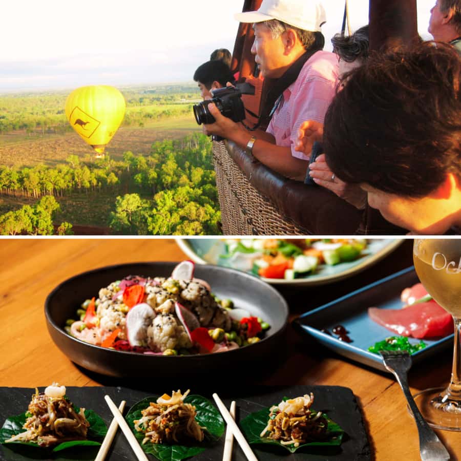 Cairns: Hot Air Balloon Flight & 3-Course Lunch - Helping pack up the balloon