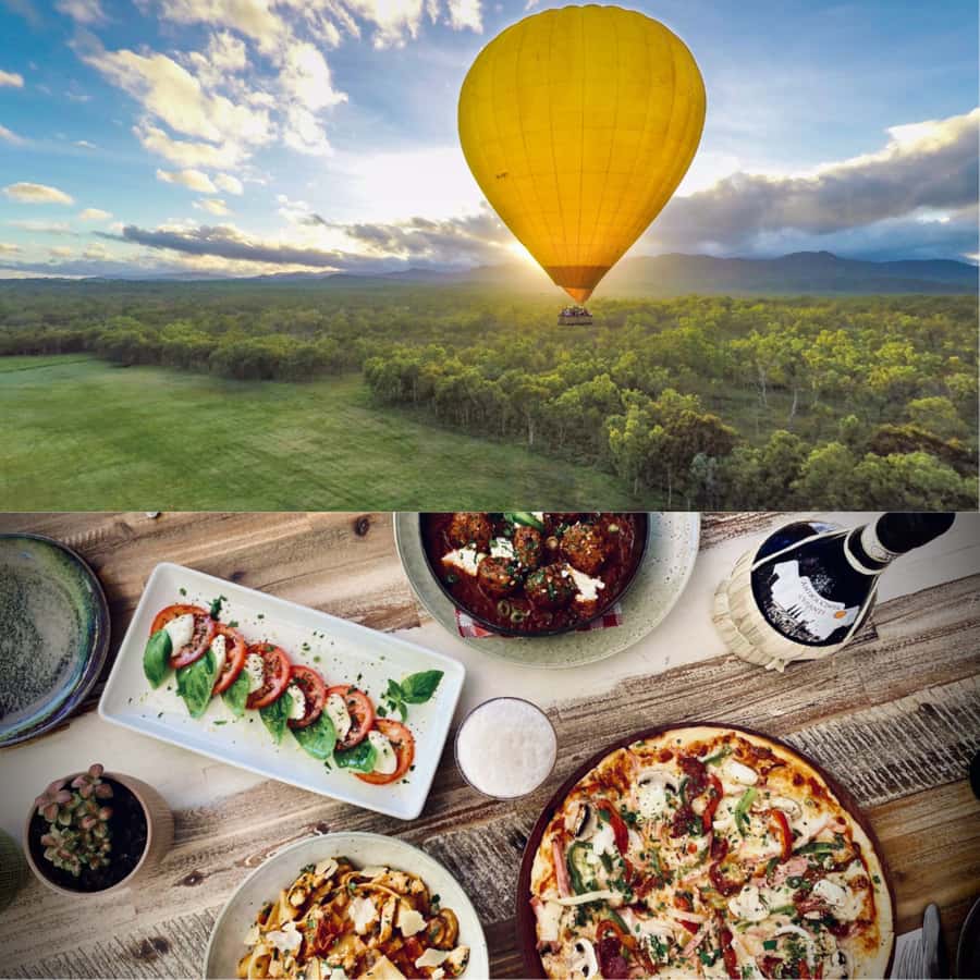 Cairns: Hot Air Balloon Flight with Meal & Drink - Before dawn in Cairns, then uphill to the tablelands