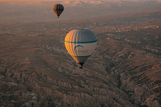 Cappadocia Hot Air Balloon Ride/ Turquaz Balloons - The landing and the small celebration afterward