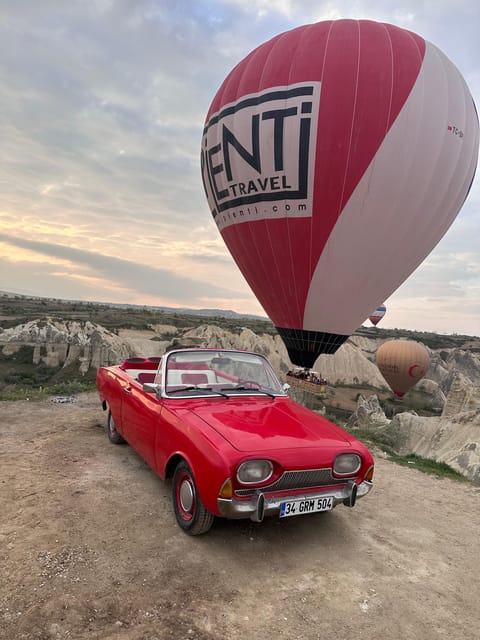 Cappadocia: Hot Air Balloon Watching Tour with Classic Car - Love Valley as the first photo stop