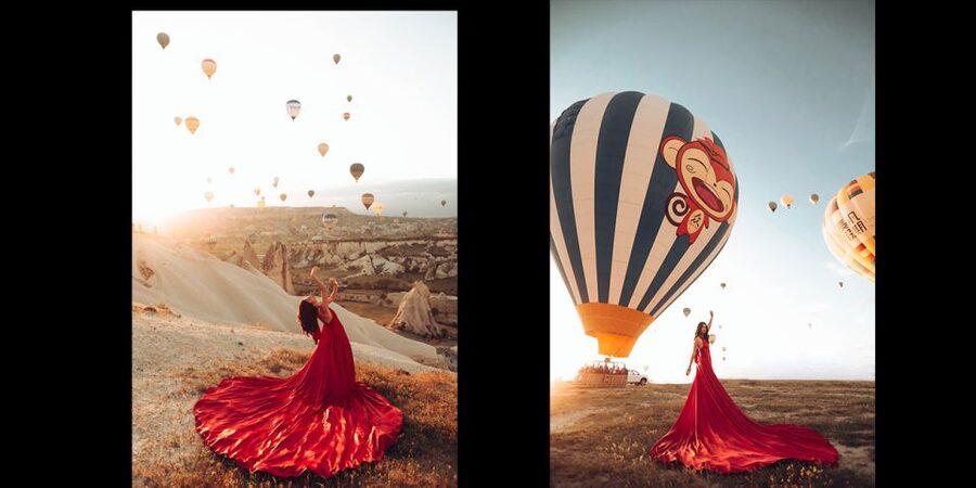 Cappadocia: PhotoShoot with Balloons. Flying Dress included. - What you receive after posing