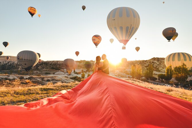 Cappadocia Private Flying Dress & Hot Air Balloon Photoshoot - Love Valley: wide views and dramatic rock formations