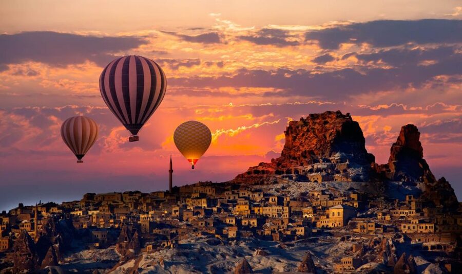City of Side: 2-Day Cappadocia, Cave Hotel, & Balloon Tour - Uchisar Fortress and Pigeon Valley views