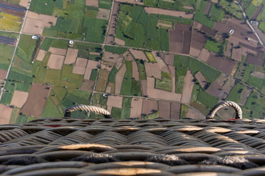 Crete: Hot-Air Balloon Flight with Breakfast and Wine - Preparing the balloon is part of the experience
