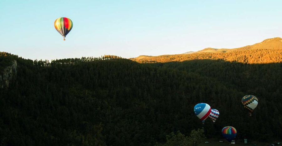 Custer: Black Hills Hot Air Balloon Flight at Sunrise - A quiet ride with wide views