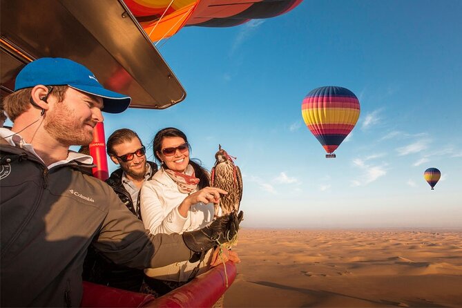 Dubai Desert By Hot Air Balloon With Falcon Show and Camel - Key things to know before booking