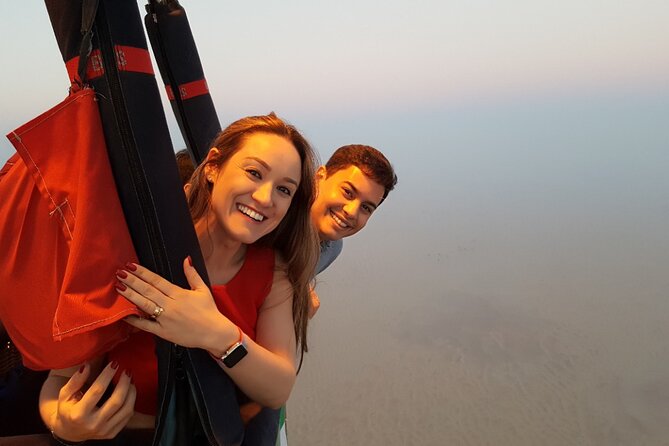 Dubai Desert By Hot Air Balloon With Falcon Show and Camel - The camel ride after landing