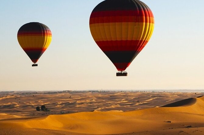 Dubai Desert By Hot Air Balloon With Falcon Show and Camel - Arabian breakfast and drinks