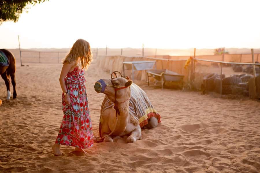 Dubai: Hot Air Balloon with Camel, ATV, & Horse Ride Options - Who will enjoy this morning most?