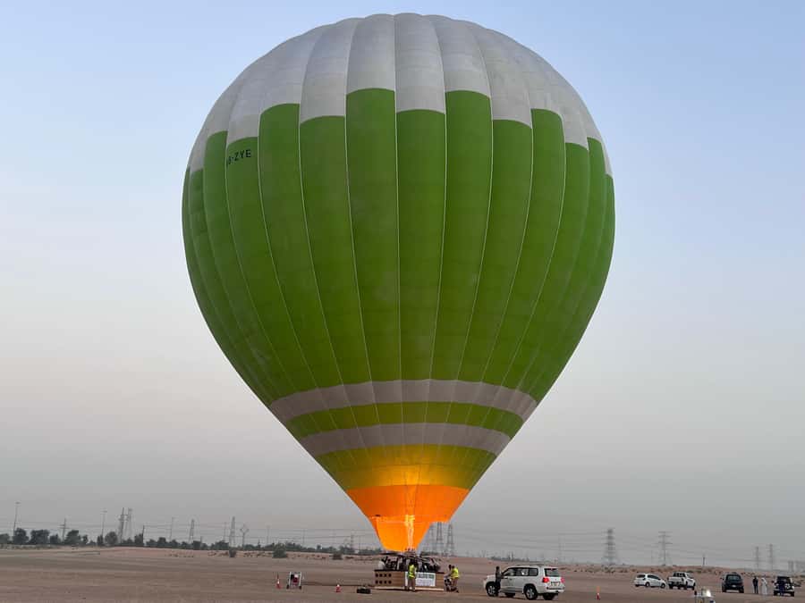 Dubai: Sunrise Hot Air Balloon Flight, Breakfast, Camel Ride - Breakfast after landing, with a few timing concerns