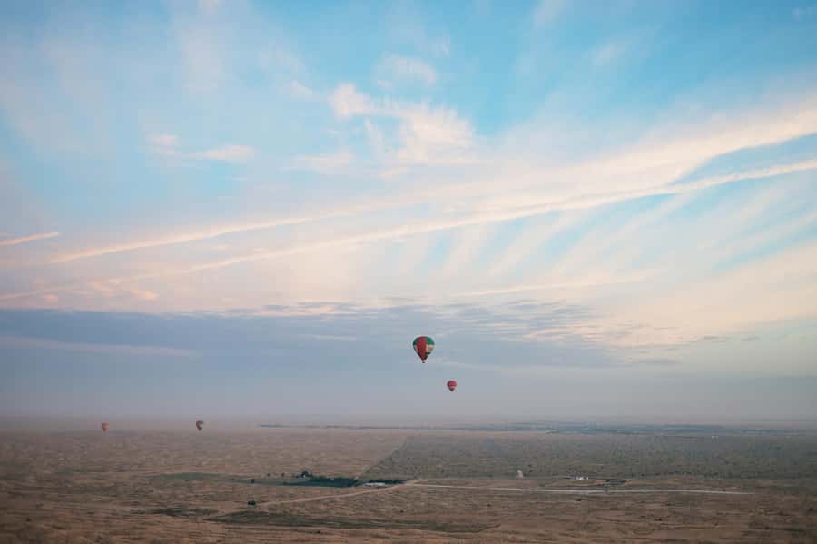 Dubai: Sunrise Hot Air Balloon Tour Over the Desert - Looking for camels, oryx, and gazelles