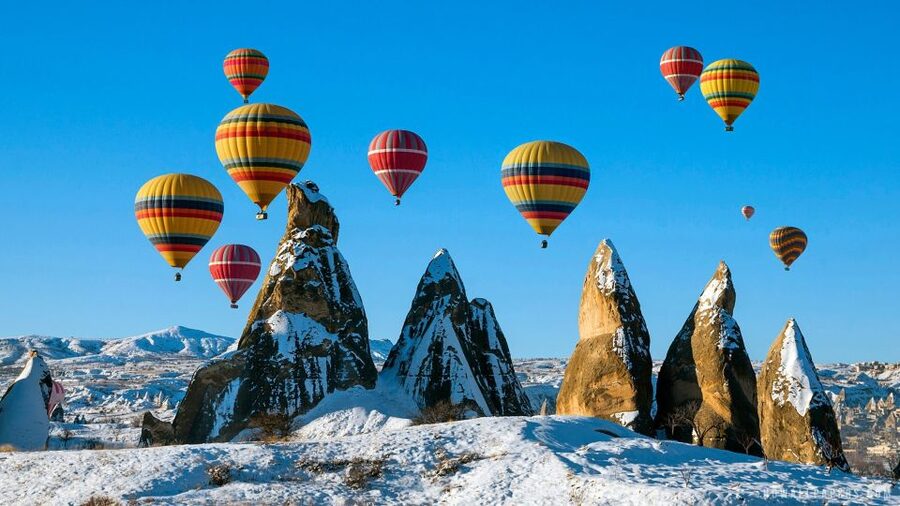Early Morning Sunrise Hot Air Ballooning Tour of Cappadocia - Goreme from above, not just below