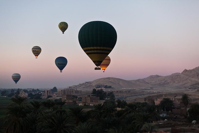 Enjoy Hot Air Balloon,Valley of the kings,Hatshepsut temple in Luxor - Crossing the Nile by motorboat