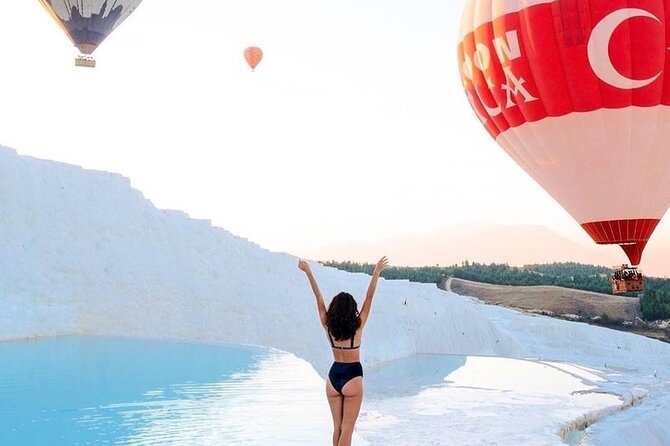From Fethiye Pamukkale Day Trip w/Hot Aİr Balloon Ride & Lunch - The three-hour visit to Pamukkale