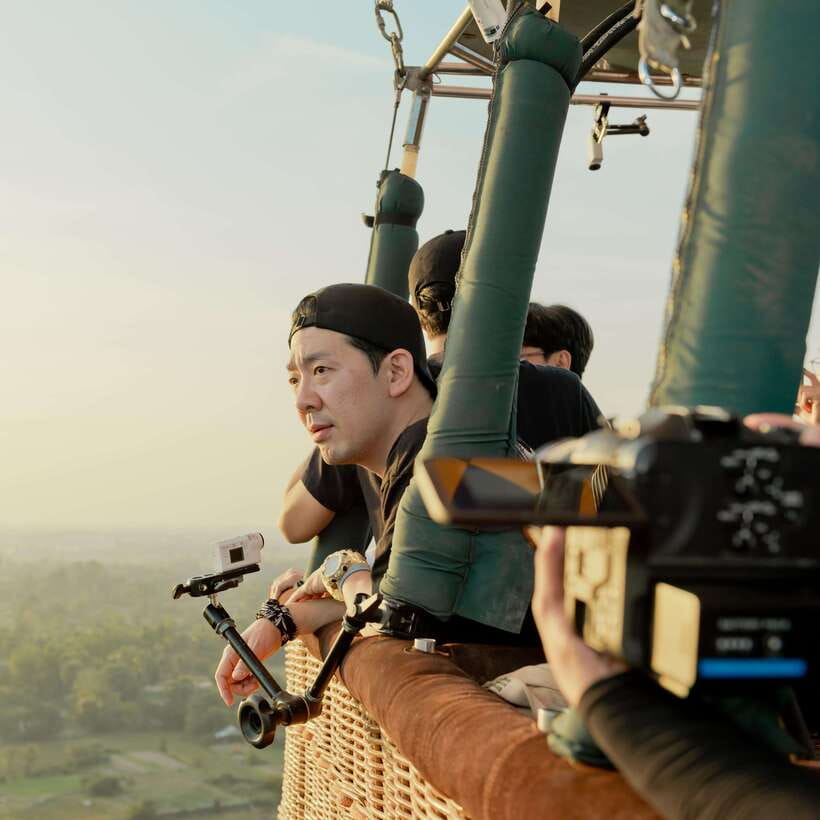 From Krong Siem Reap: Angkor Hot Air Balloon Ride w/ Pickup - Bakong, Lolei, and the limits of the temple view
