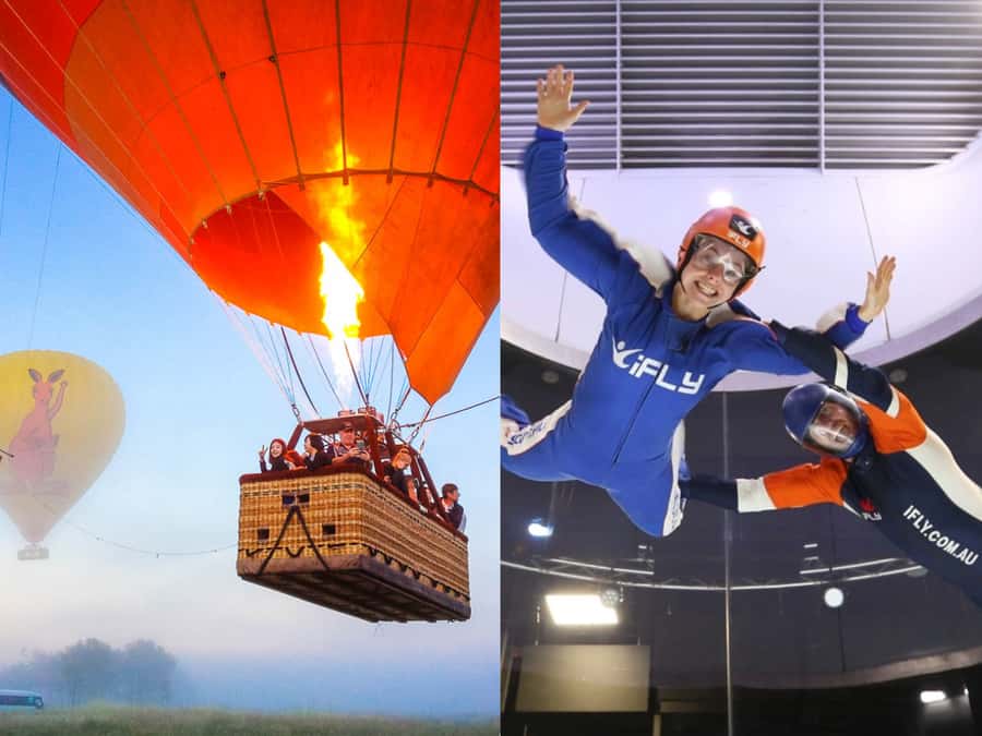 Gold Coast: Hot Air Balloon, Winery Breakfast & iFly - Key points to know before booking