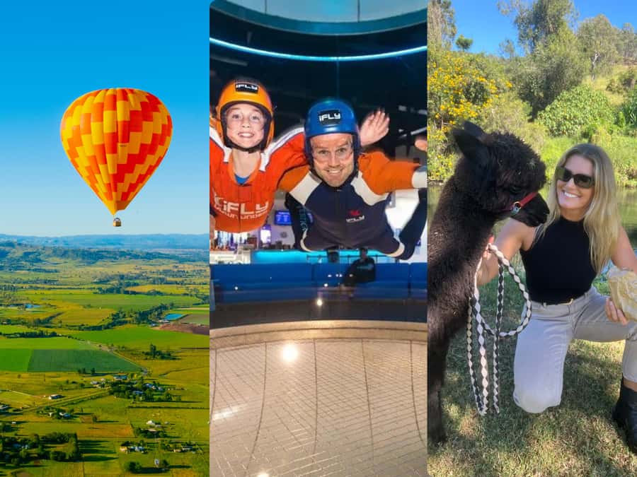 Gold Coast: Hot Air Balloon, Winery Breakfast & iFly - A pre-dawn start in the Gold Coast Hinterland