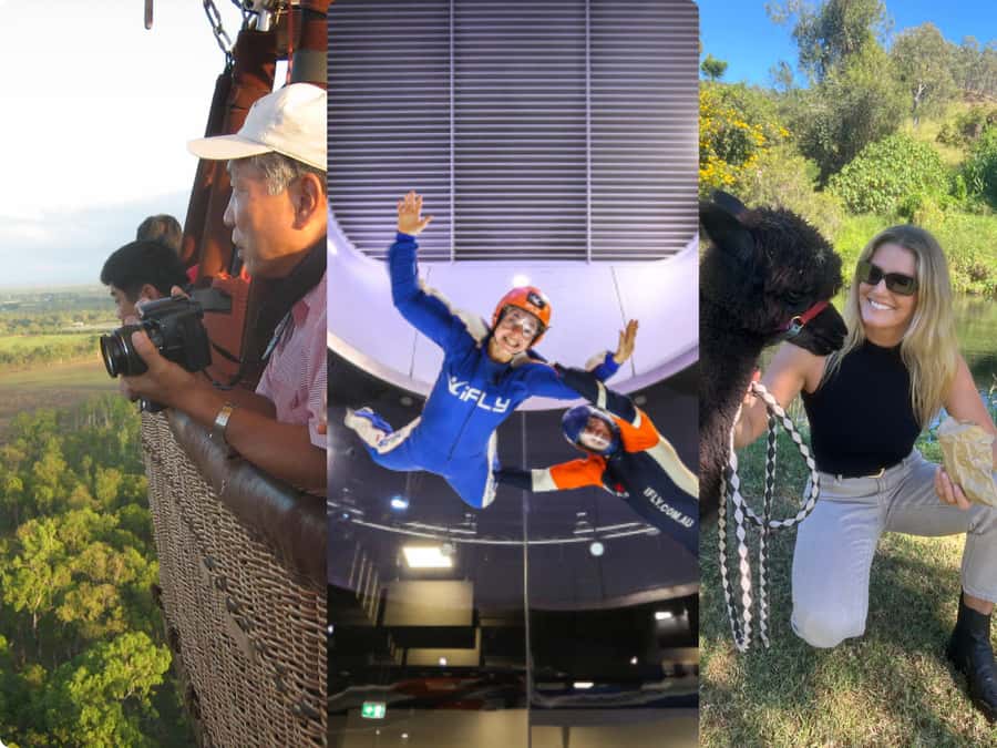 Gold Coast: Hot Air Balloon, Winery Breakfast & iFly - The personal touch from Jay and Rob