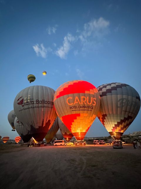 Göreme: Luxury Hot Air Balloon Flight in Göreme Valleys - Watching the balloon inflate before takeoff