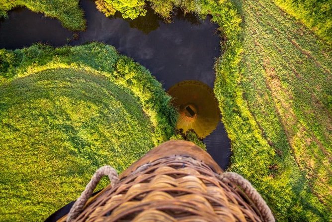 Hot Air Balloon Flight Brisbane with Vineyard Breakfast - Helping pack the balloon after landing