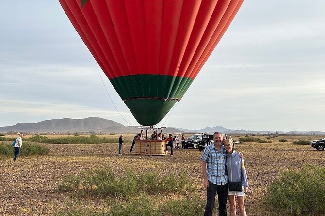 Hot air balloon flight in the desert with camel ride - The Palmeraie Camel Ride