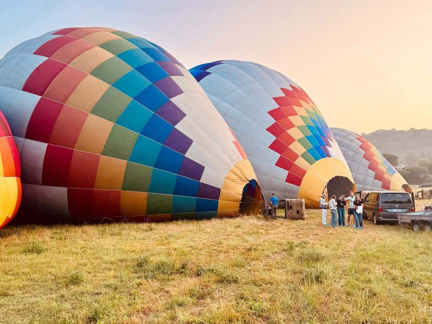 Hot air balloon flight in Tuscany from Chianti area - The first lift gives you a new view of Tuscany