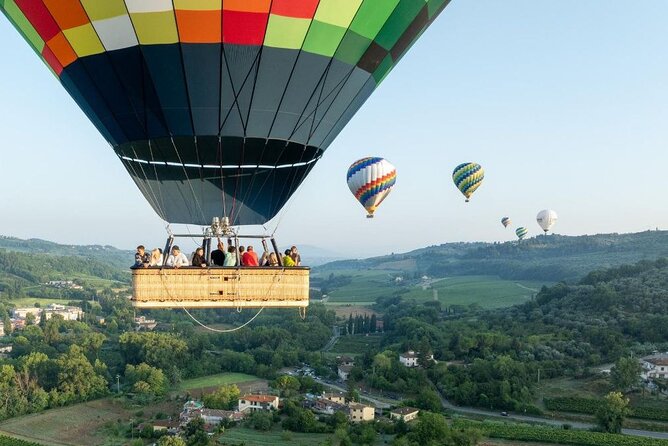 Hot-Air Balloon Flight over Florence - Chianti hills beyond the city