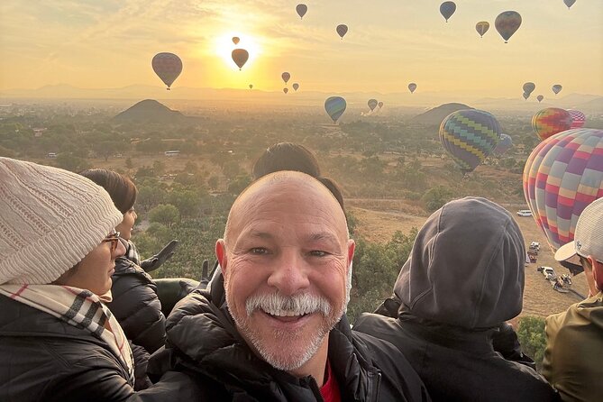 Hot Air Balloon Flight with Breakfast Cave and Pyramids Tour - Landing, toast, and the cave breakfast