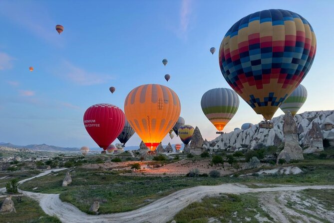 Hot air balloon in Cappadocia - Pasabag and Goreme from above
