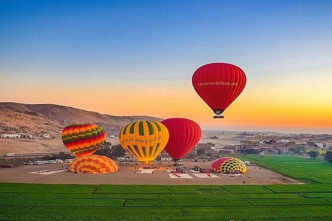 Hot air Balloon in Luxor - A high view of Luxor for $55