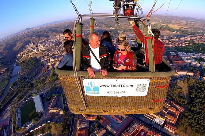 Hot Air Balloon over Toledo with optional transfers from Madrid - Landing, brunch, and a glass of Cava