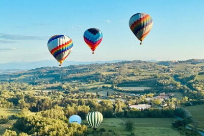 Hot Air Balloon ride in Tuscany countryside from Chianti