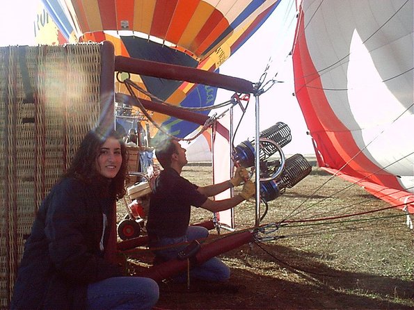 Hot-Air Balloon Ride over Toledo with Optional Transport from Madrid - Standing in the basket, with no seat or table
