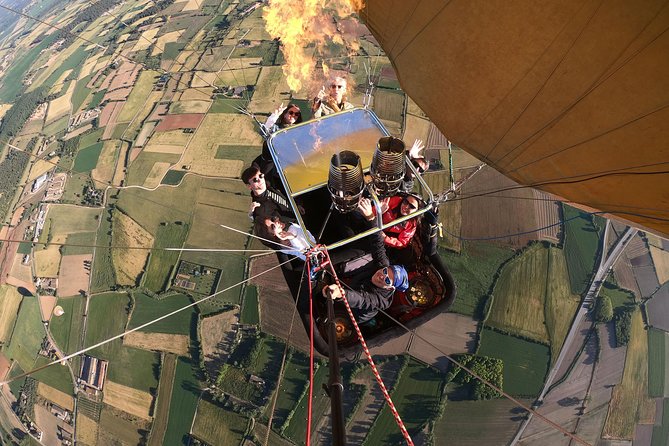 Hot Air Balloon with Champagne, Optional Photos,Video & Breakfast - The Vic valley from above