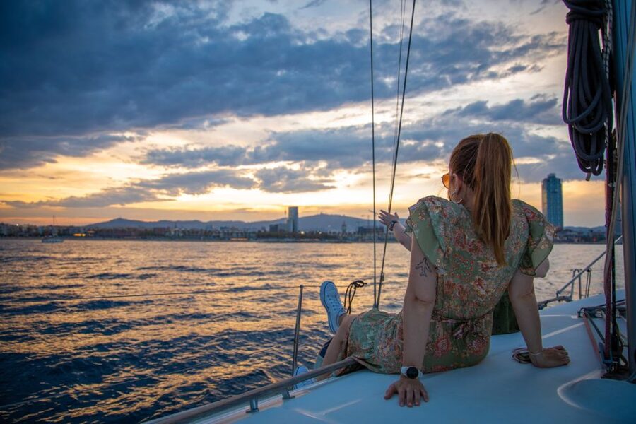 Hot Air Ballooning & Sailing Adventure from Barcelona - Two hours under sail