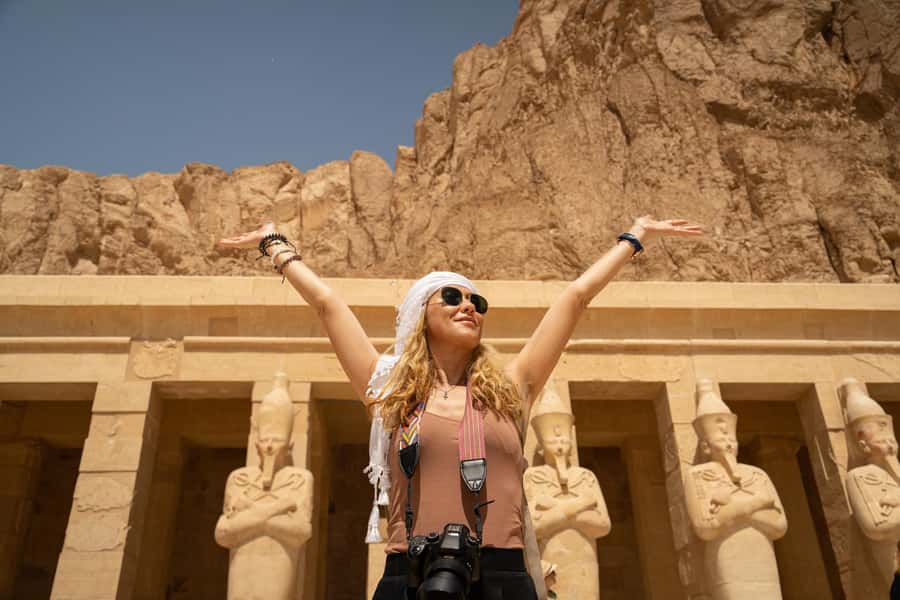 Hurghada: Small-Group Luxor Highlights & Balloon Day Tour - A felucca at sunset, with Egyptian tea