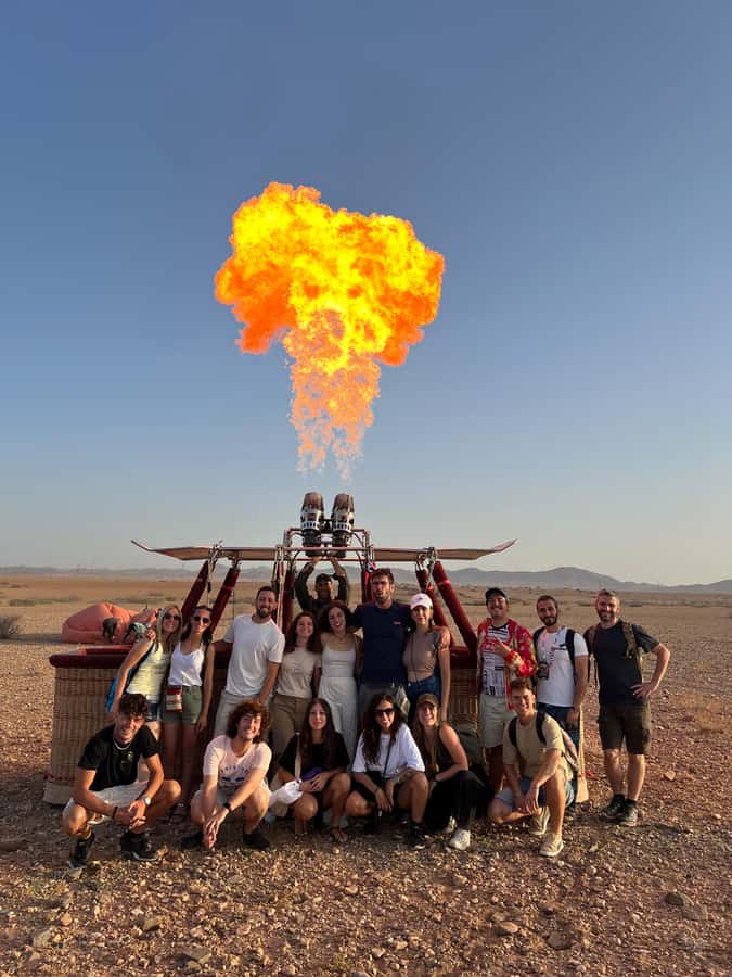Marrakech: 50 minutes Hot Air Balloon Ride & Breakfast - Leaving Marrakech before dawn