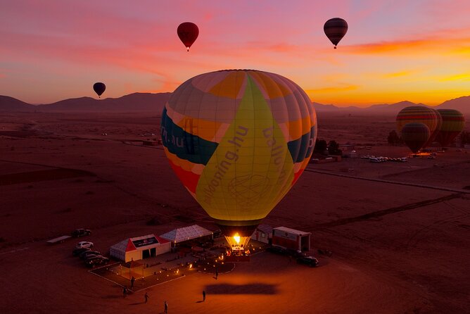 Marrakech: Hot Air Balloon at Sunrise - The balloon flight and those first mountain colors