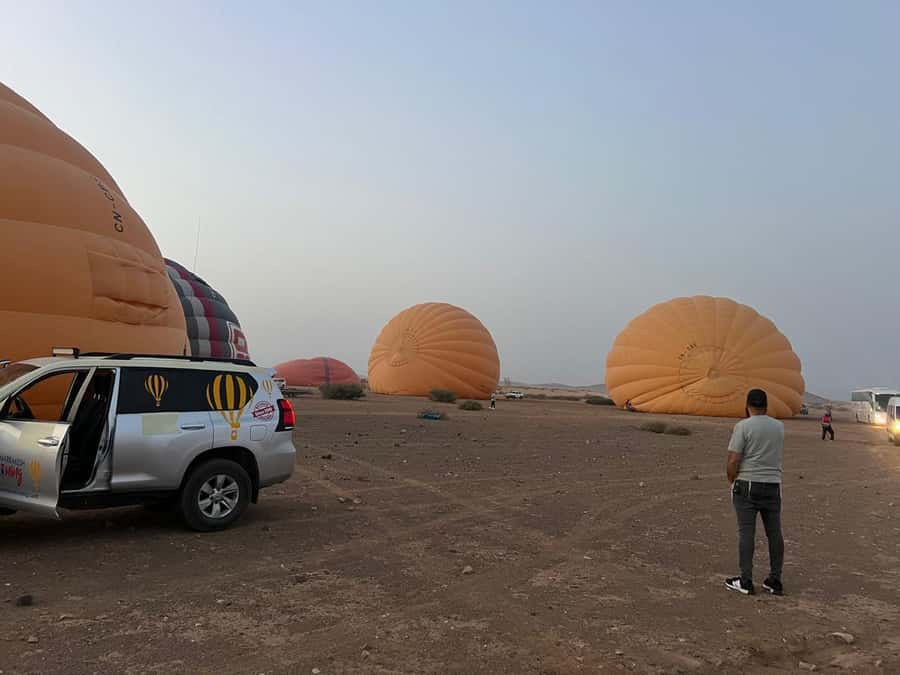 Marrakech: Hot Air Balloon Flight with Breakfast - From central Marrakech to the launch site