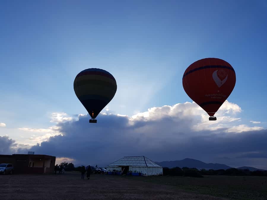 Marrakech: Hot Air Balloon Ride with Traditional Breakfast - The landing and the Berber breakfast