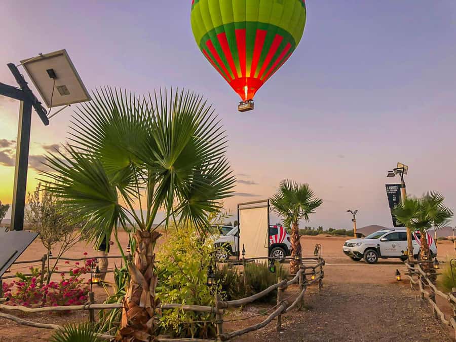 Marrakech: Private Hot Air Balloon Flight - The return to Marrakech
