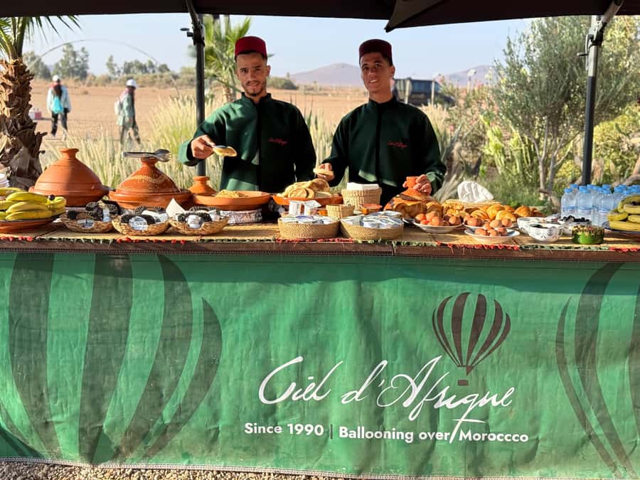 Marrakesh: Early Morning 40-Minute Balloon Flight - A Moroccan breakfast after the flight