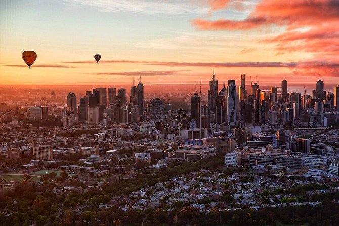 Melbourne Sunrise Hot Air Balloon Ride with GoPro Photos - Why Melbourne is unusually good from a balloon