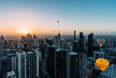 Melbourne Sunrise Hot Air Balloon Ride with GoPro Photos